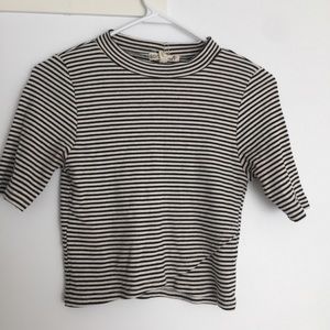 Striped Cropped Top
